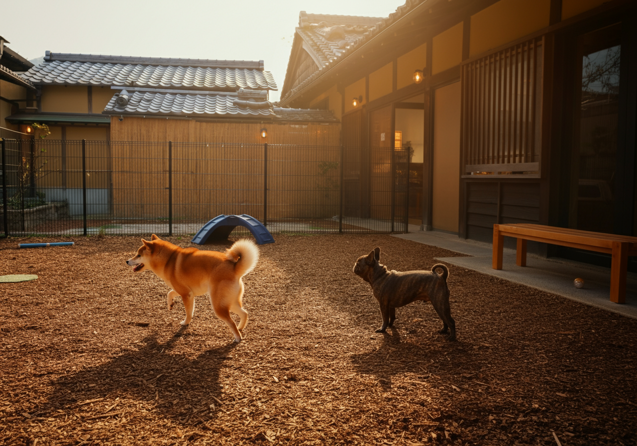 wan cafe teo /ドッグランの画像